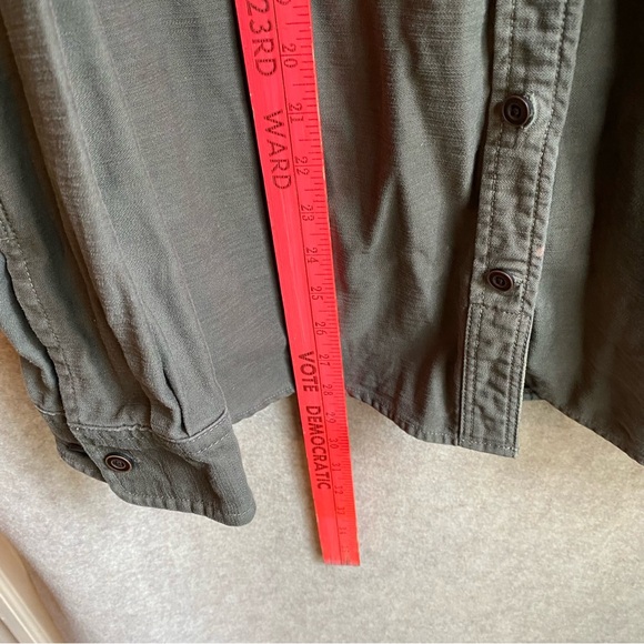 Duluth Trading Co. Women's Heavyweight Canvas Work Shirt Sz L Button Cotton - Picture 6 of 10